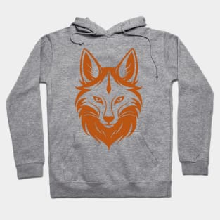 Majestic Fox Head - red Hoodie